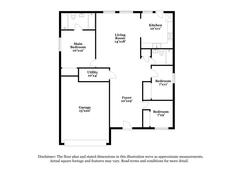 1,820/Mo, 12719 Spurrington Way Indianapolis, IN 46236 Floorplan View