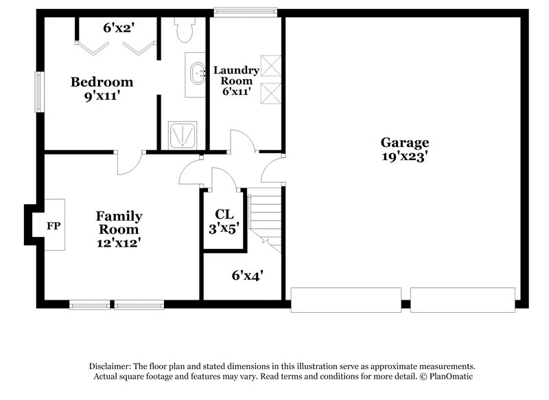 1,630/Mo, 3901 Mistletoe Dr Indianapolis, IN 46237 Floor Plan View