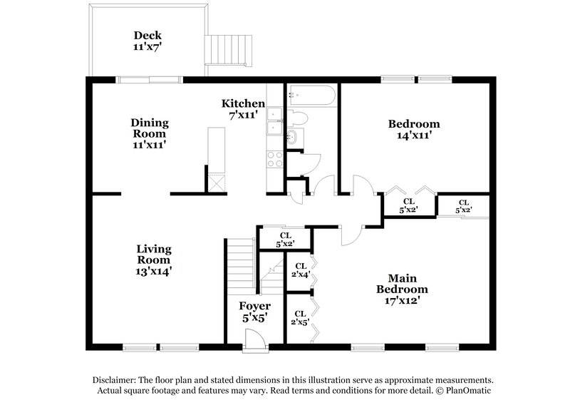 1,630/Mo, 3901 Mistletoe Dr Indianapolis, IN 46237 Floor Plan View 2