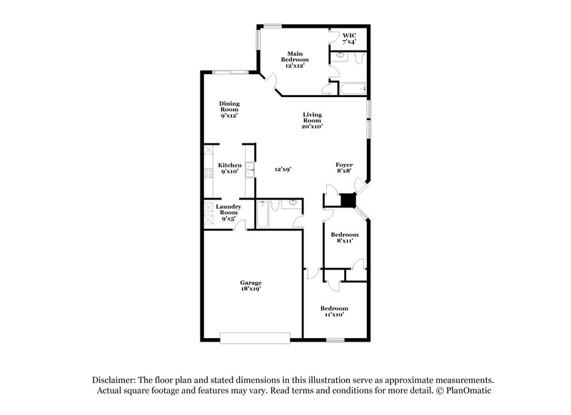1,610/Mo, 8544 Sweet Birch Dr Indianapolis, IN 46239 Floorplan View