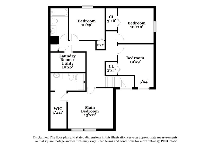 1,850/Mo, 3132 Black Forest Ln Indianapolis, IN 46239 Floor Plan View 2