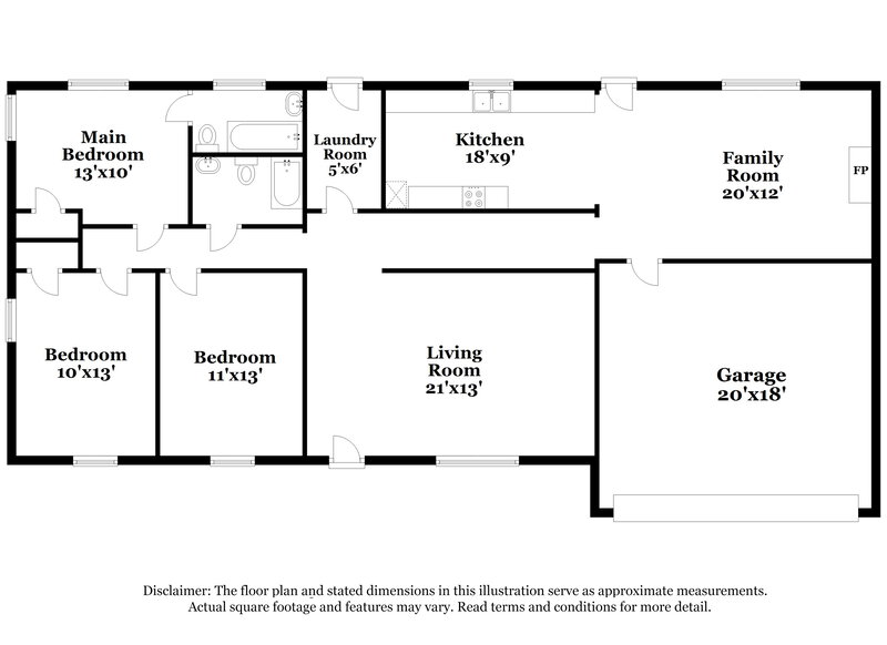 1,760/Mo, 1238 Brandt Dr Indianapolis, IN 46241 Floor Plan View
