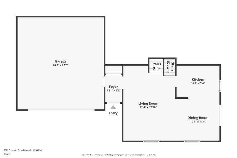 2,290/Mo, 5575 Freedom Ct Indianapolis, IN 46254 Floor Plan View
