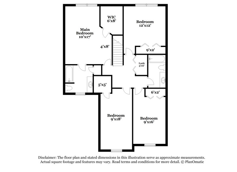 1,820/Mo, 4115 Orchard Valley Blvd Indianapolis, IN 46235 Floor Plan View 2