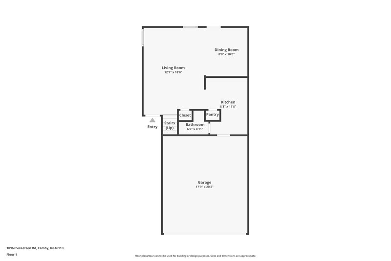 1,655/Mo, 10969 Sweetsen Rd Camby, IN 46113 Floor Plan View