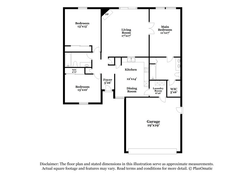 1,735/Mo, 535 Cahill Ln Indianapolis, IN 46214 Floorplan View