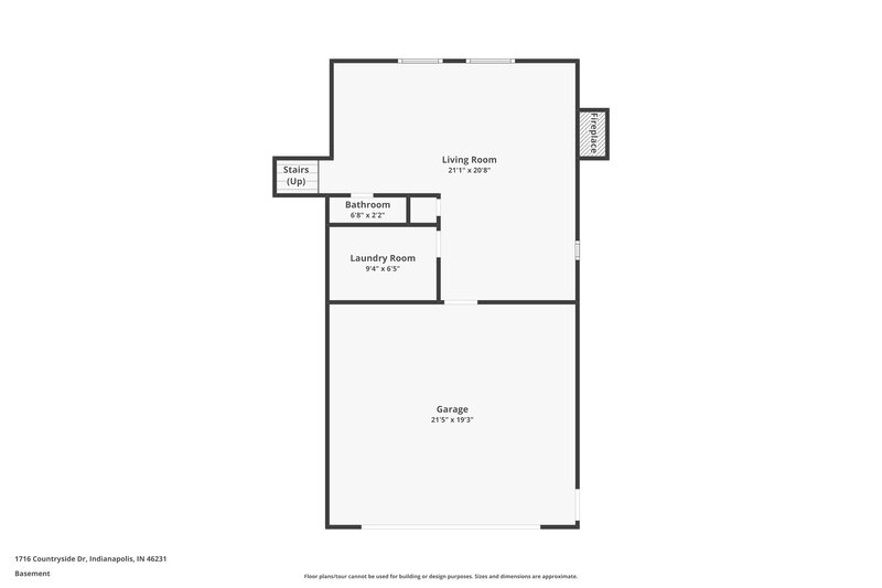 1,715/Mo, 1716 Countryside Dr Indianapolis, IN 46231 Floor Plan View