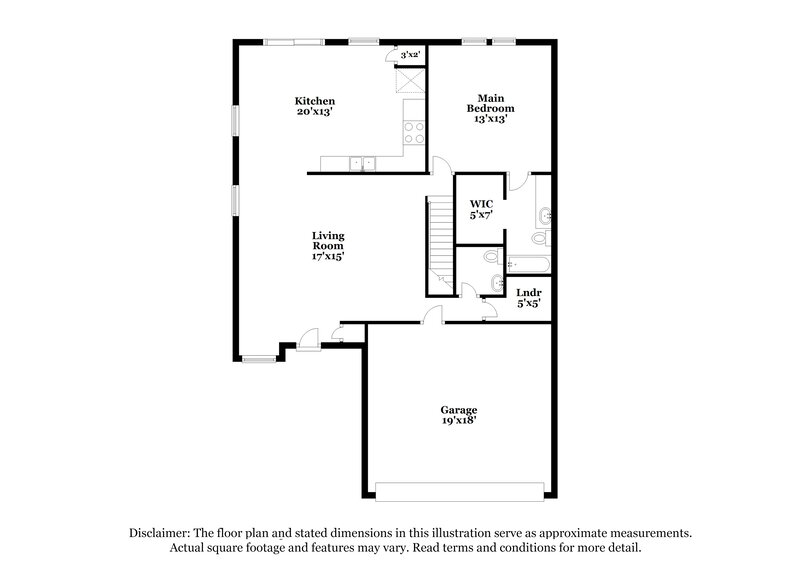 1,775/Mo, 10766 Wymm Ln Ingalls, IN 46048 Floor Plan View