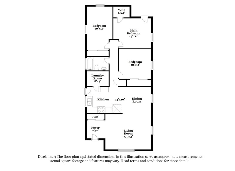 1,475/Mo, 4623 N Richardt Ave Indianapolis, IN 46226 Floor Plan View