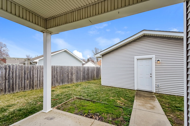 1,595/Mo, 2939 E Tabor St Indianapolis, IN 46203 Covered Patio View