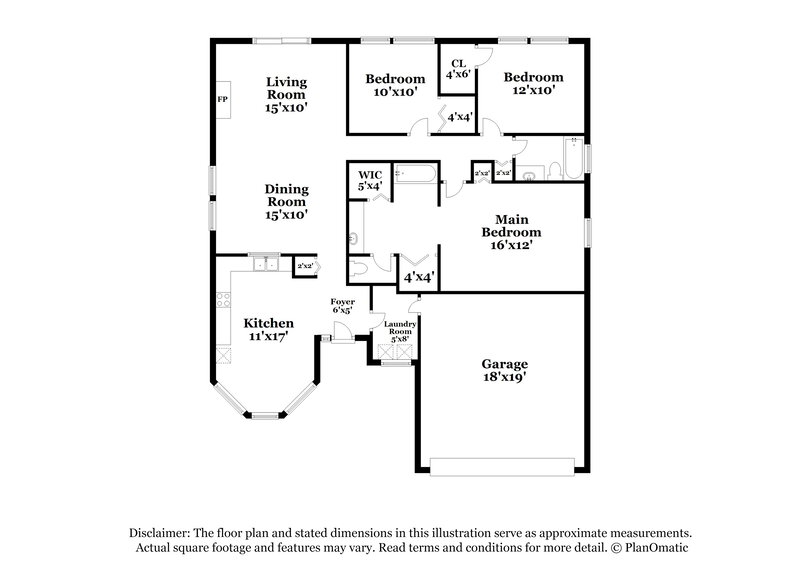 1,935/Mo, 1215 Paul Dr Indianapolis, IN 46229 Floorplan View