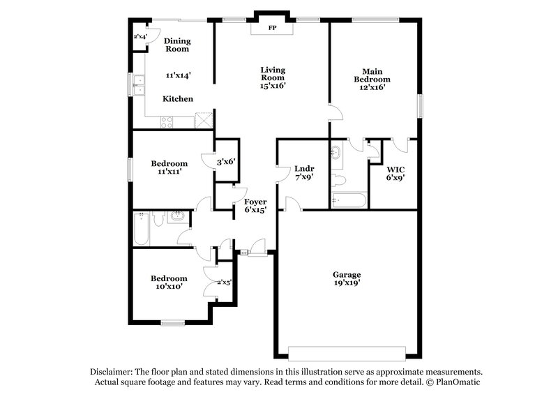 2,350/Mo, 208 Heartwood Hill GREENFIELD, IN 46140 Floor Plan View
