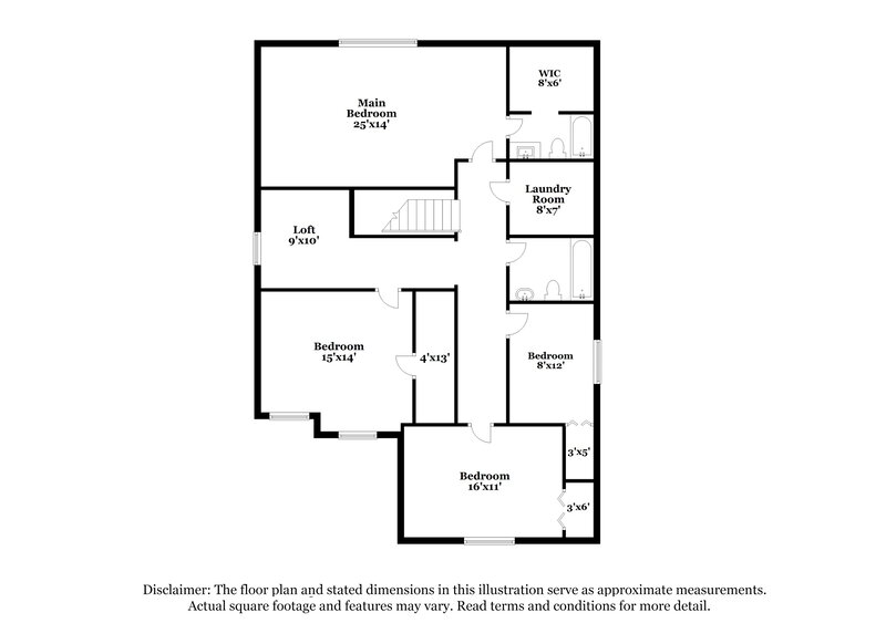 1,700/Mo, 2250 Cedarmill Dr Franklin, IN 46131 Floor Plan View