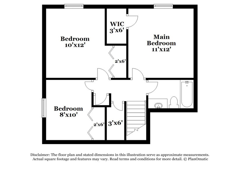 2,460/Mo, 11045 Amburg CT INDIANAPOLIS, IN 46235 Floor Plan View 3