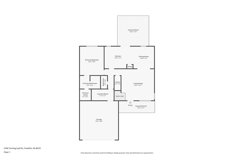 2,035/Mo, 2156 Turning Leaf Dr Franklin, IN 46131 Floor Plan View