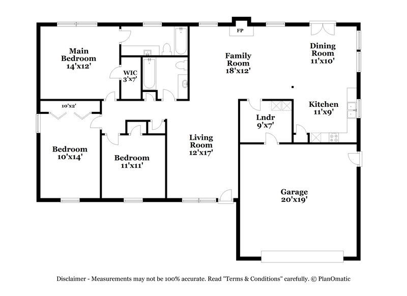 1,810/Mo, 6726 Oak Lake Dr Indianapolis, IN 46214 Floor Plan View