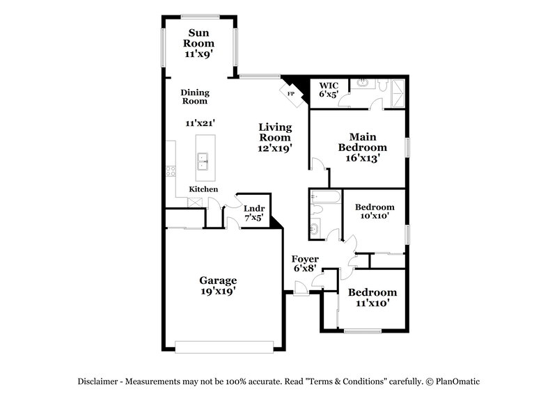 1,605/Mo, 386 Thunderwood Dr Greenfield, IN 46140 Floor Plan View