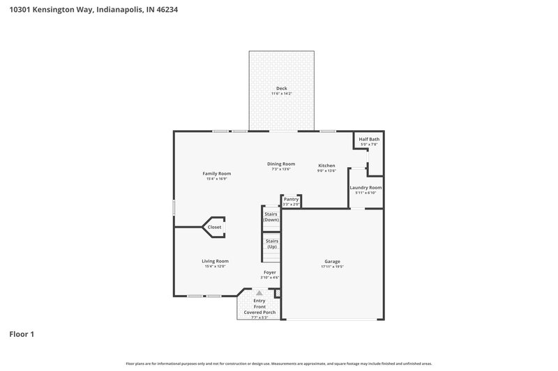 2,430/Mo, 10301 Kensington Way Indianapolis, IN 46234 Floorplan View 2