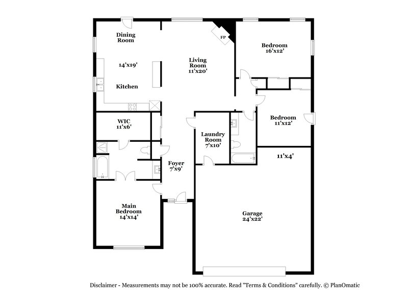 1,905/Mo, 1512 N Hampton Ct Greenfield, IN 46140 Floorplan View