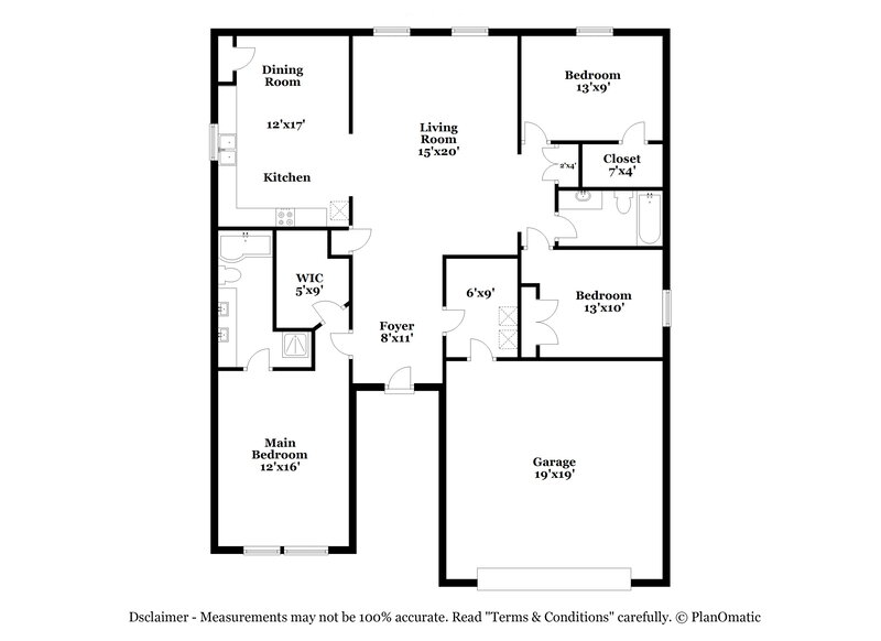 2,460/Mo, 5323 Melbourne Rd Indianapolis, IN 46228 Floor Plan View