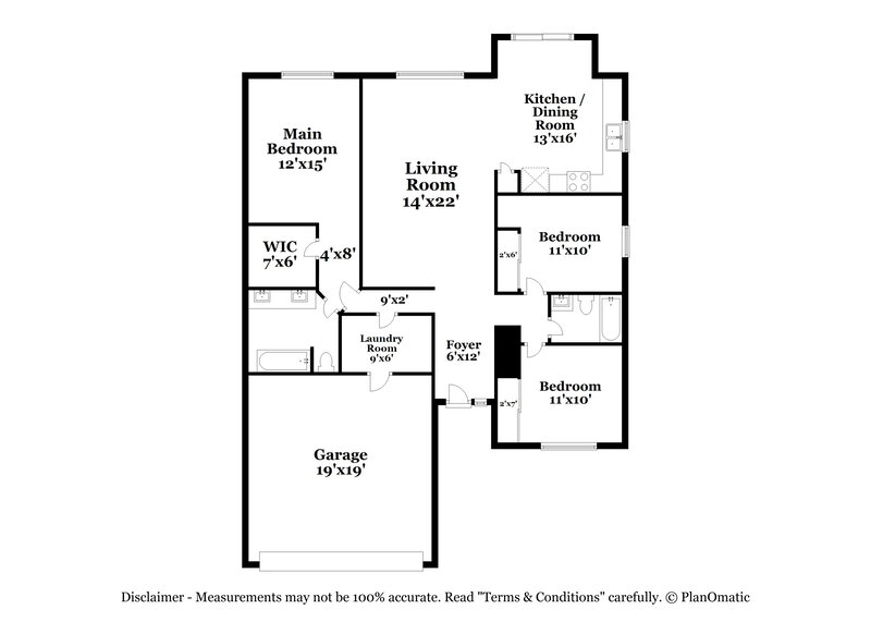 1,830/Mo, 3016 Limber Pine Dr Whiteland, IN 46184 Floor Plan View