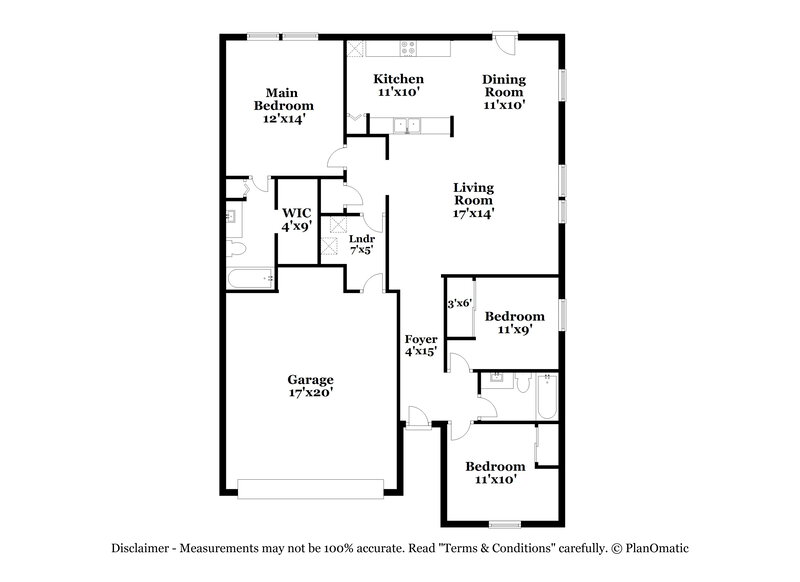 1,685/Mo, 3018 Everbloom Way Indianapolis, IN 46217 Floor Plan View