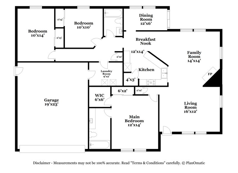 1,875/Mo, 6425 Meadowfield Dr Indianapolis, IN 46235 Floorplan View