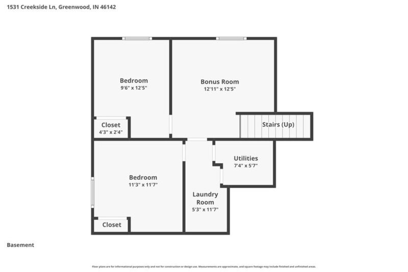 2,250/Mo, 1531 Creekside Ln Greenwood, IN 46142 Floorplan View 3
