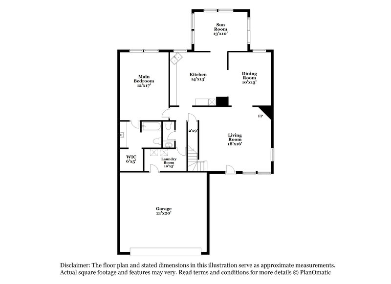 2,000/Mo, 3033 Lodgepole Dr Whiteland, IN 46184 Floor Plan View