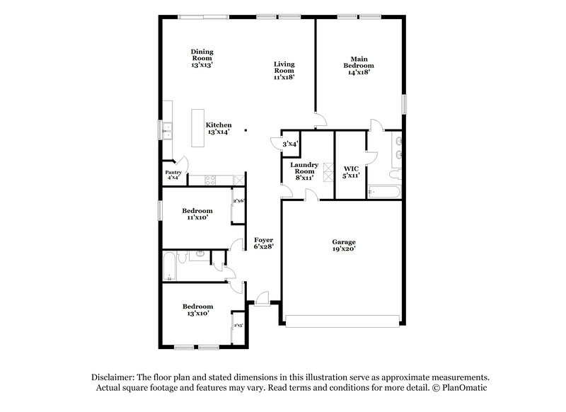 2,480/Mo, 1503 Lexington Trl Greenfield, IN 46140 Floor Plan View