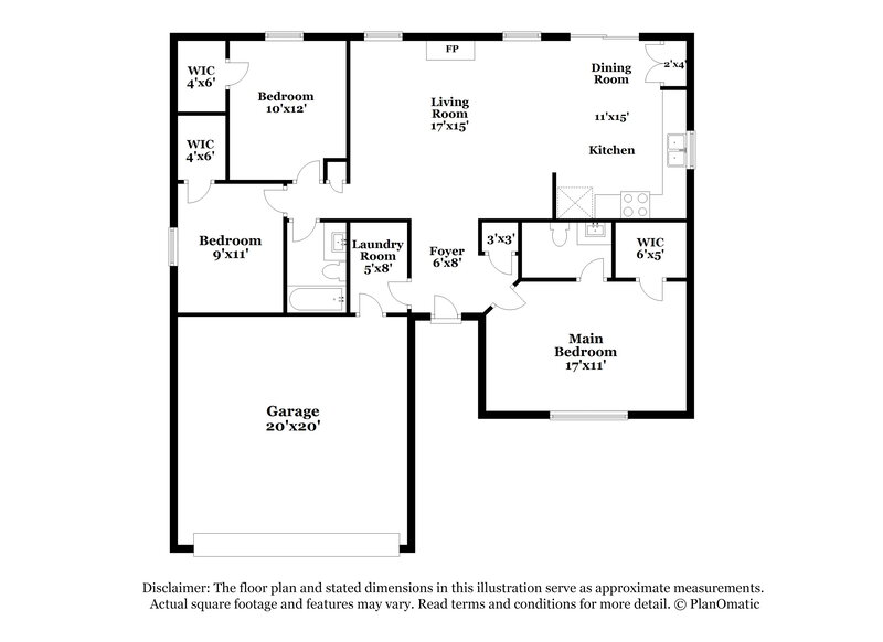 1,840/Mo, 1015 Redwood Dr Lebanon, IN 46052 Floor Plan View