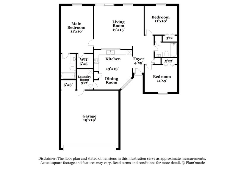 1,685/Mo, 4038 Knollwood Ave Franklin, IN 46131 Floor Plan View