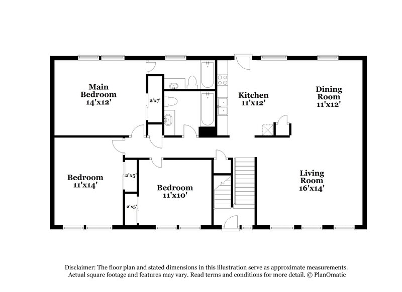 1,930/Mo, 7315 Chimney Rock Ct Indianapolis, IN 46217 Floor Plan View 2