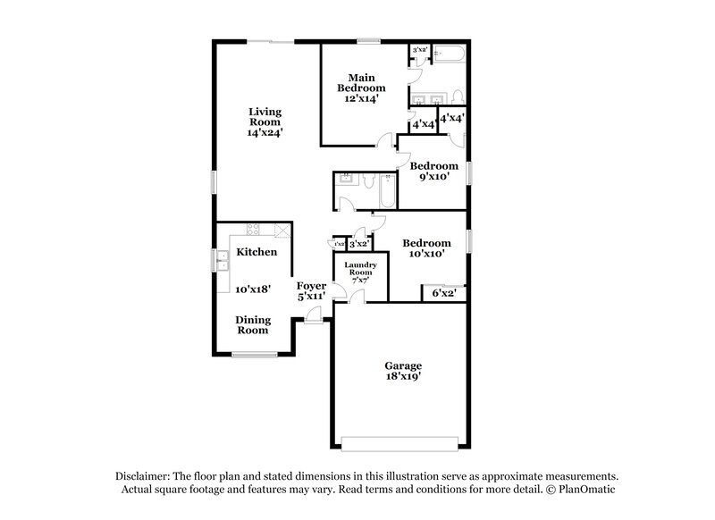 2,450/Mo, 126 Thistlewood Dr Greenfield, IN 46140 Floor Plan View