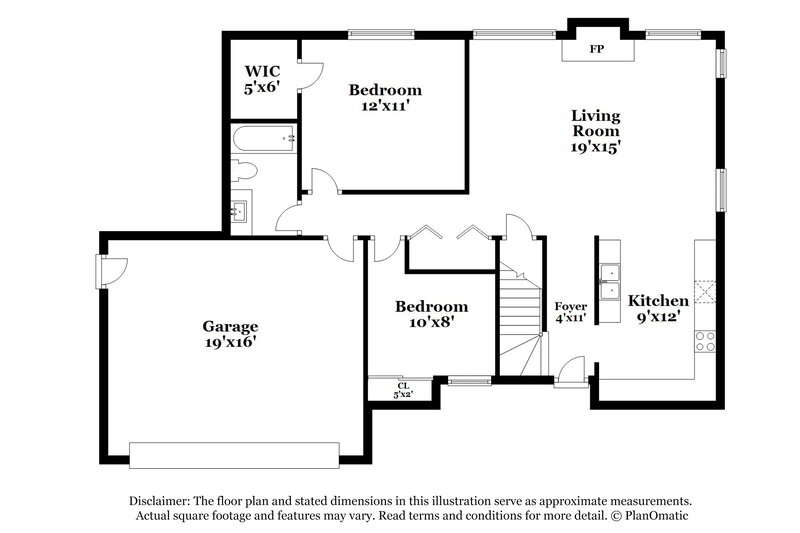 2,760/Mo, 7420 Fairway Circle West Dr Indianapolis, IN 46236 Floor Plan View