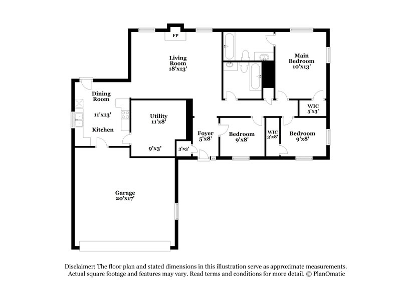 1,645/Mo, 329 Bear Story Blvd Greenfield, IN 46140 Floorplan View