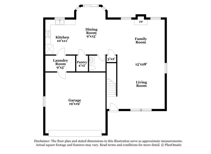 2,515/Mo, 8325 Bluestem Lane Plainfield, IN 46168 Floor Plan View