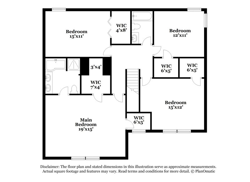 2,515/Mo, 8325 Bluestem Lane Plainfield, IN 46168 Floor Plan View 2