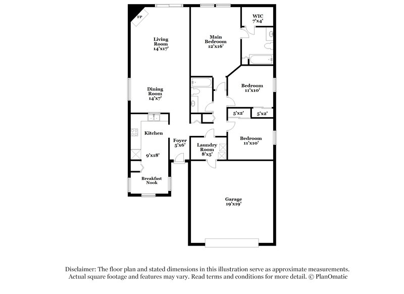 1,815/Mo, 129 Hilltop Farms Blvd New Whiteland, IN 46184 Floor Plan View