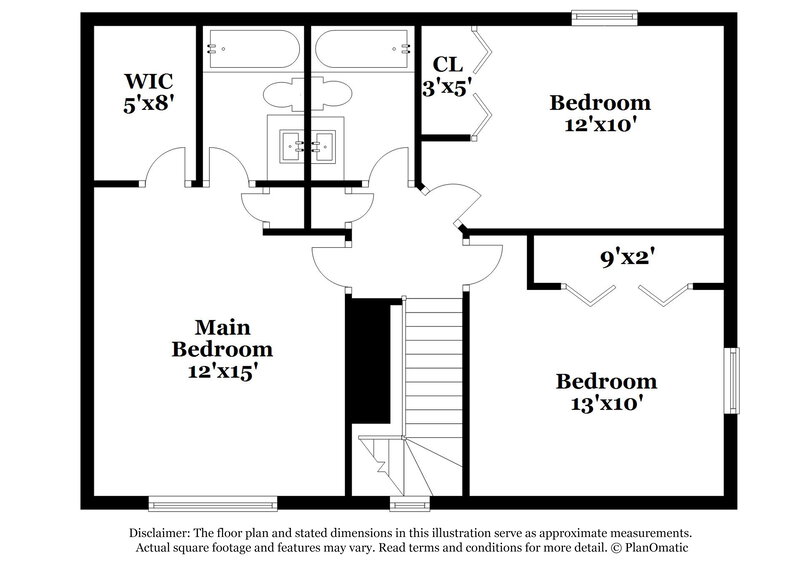 1,750/Mo, 125 Clover Ct Lebanon, IN 46052 Floor Plan View 2
