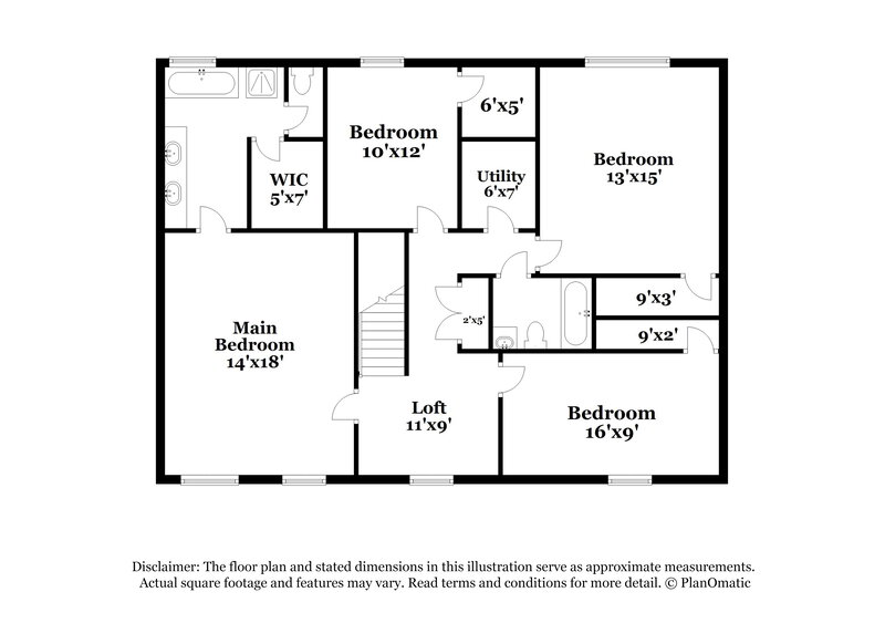 2,165/Mo, 11402 High Grass Dr Indianapolis, IN 46235 Floor Plan View 2