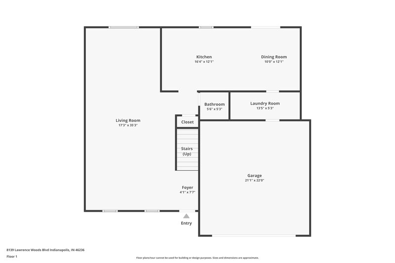 3,210/Mo, 8139 Lawrence Woods Blvd Indianapolis, IN 46236 Floor Plan View 2
