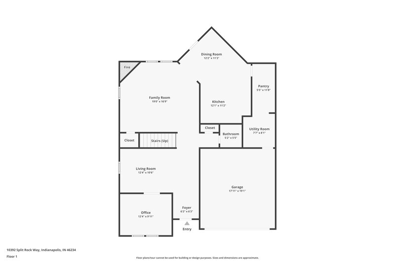 2,270/Mo, 10392 Split Rock Way Indianapolis, IN 46234 Floor Plan View