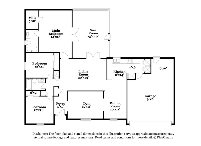 2,230/Mo, 5317 Lamar Shaw Ct Jacksonville, FL 32258 Floor Plan View