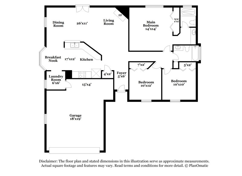1,815/Mo, 1305 Rushing Dr Orange Park, FL 32065 Floor Plan View