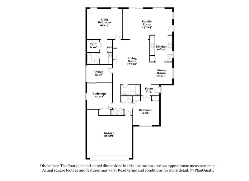 2,400/Mo, 11325 McNichols Ct Jacksonville, FL 32223 Floor Plan View