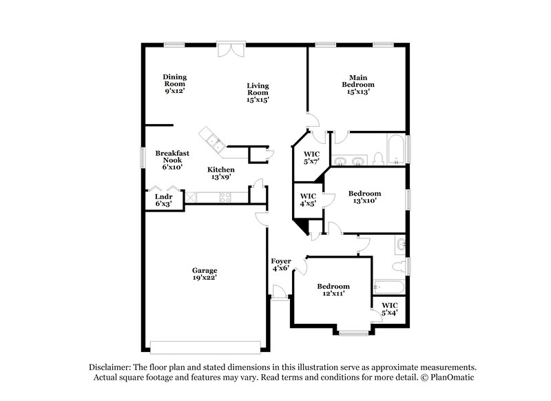 1,865/Mo, 2836 Cross Creek Dr Green Cove Springs, FL 32043 Floorplan View