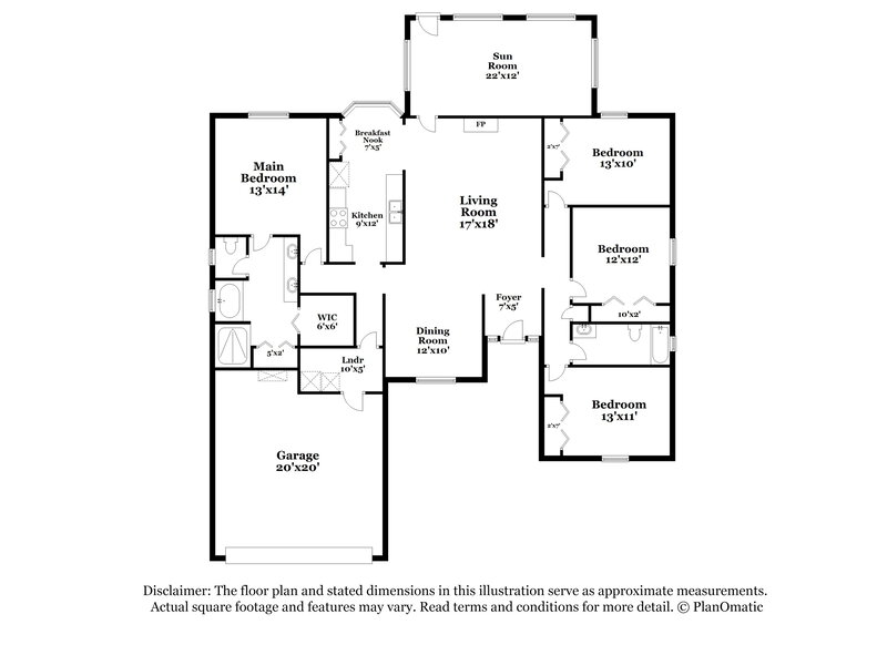 2,005/Mo, 675 Scarlet View Ct Orange Park, FL 32073 Floor Plan View