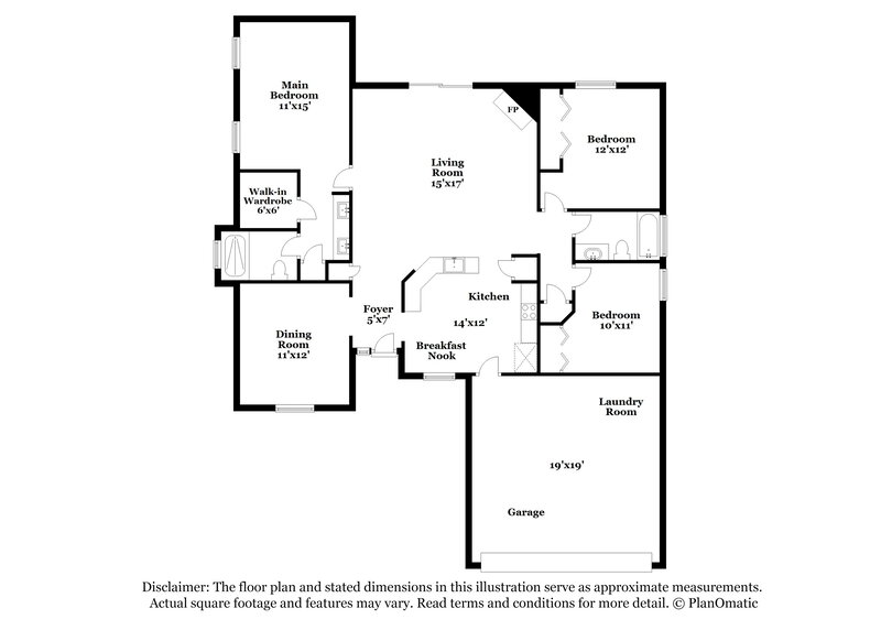 2,410/Mo, 7609 Cinnamon Tea Ct Jacksonville, FL 32244 Floor Plan View