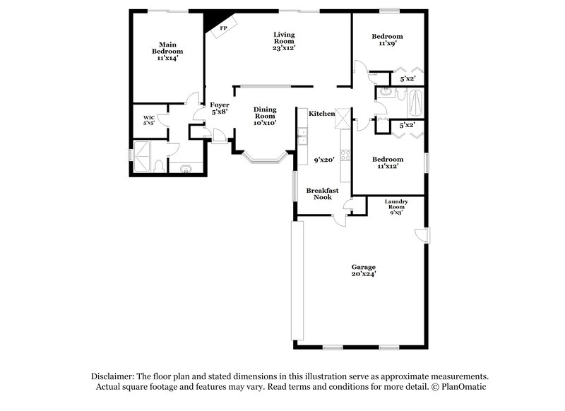 1,740/Mo, 2633 Grafton Dr Orange Park, FL 32065 Floor Plan View